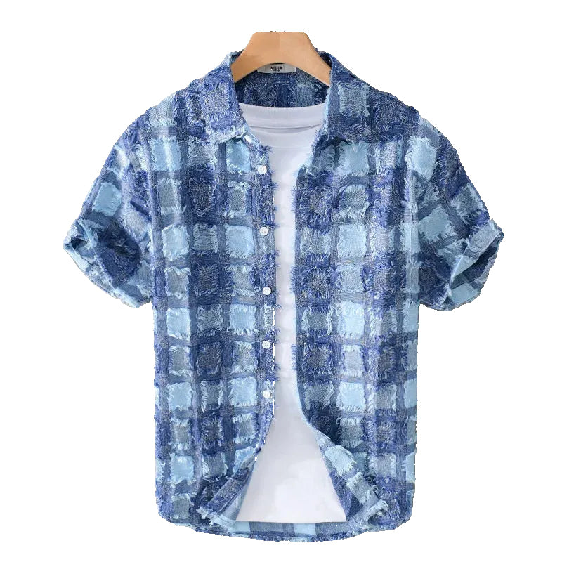 Men's Plaid Short Sleeve Shirt