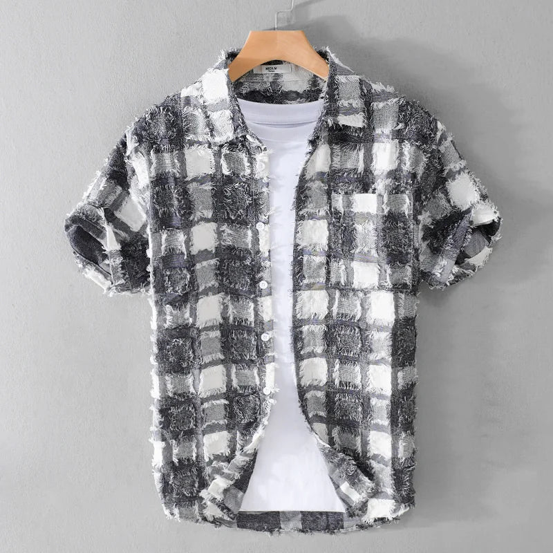 Men's Plaid Short Sleeve Shirt