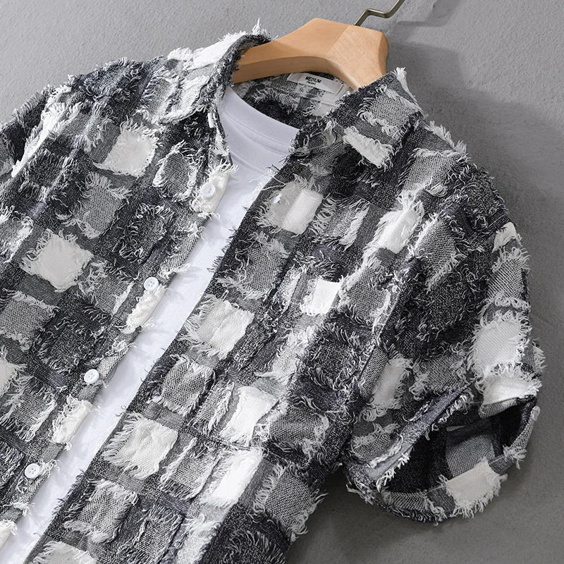 Men's Plaid Short Sleeve Shirt