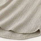 Men's Band Collar Rolled Cuff Shirt