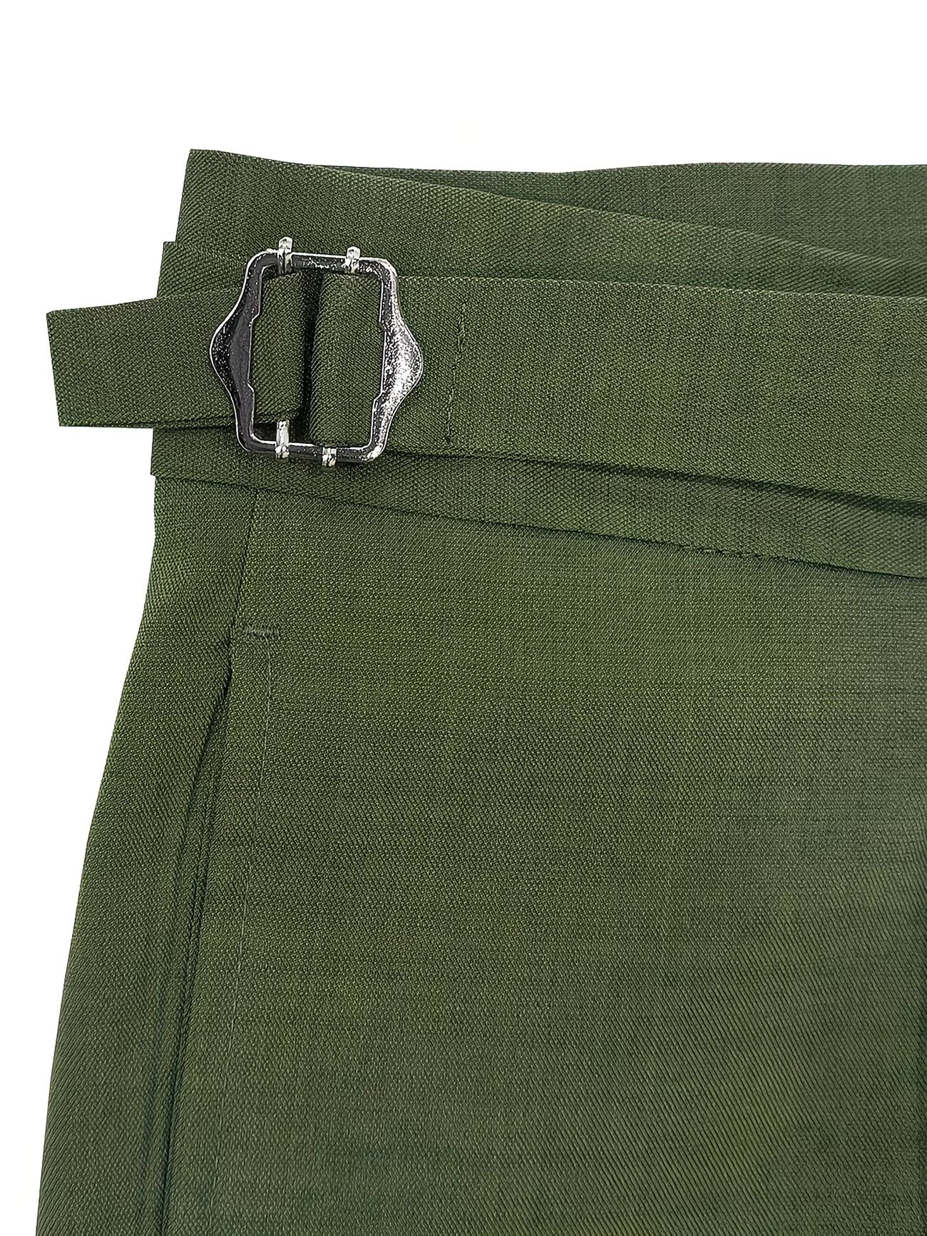 Men's High-Waisted Shorts with Side Buckle Tabs