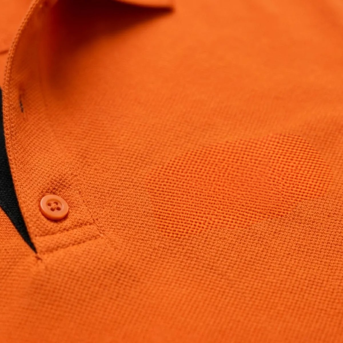 Men's Polo Shirt with Contrast Cuffs and Placket
