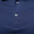 Men's Polo Shirt with Contrast Tipped Collar and Cuffs