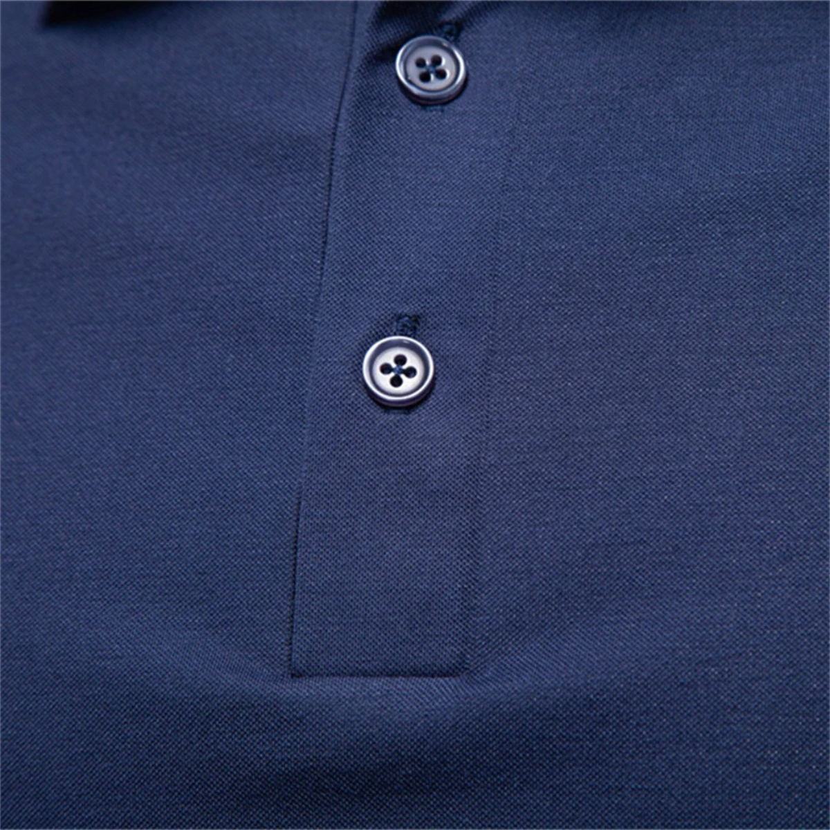 Men's Polo Shirt with Contrast Tipped Collar and Cuffs