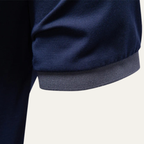 Men's Polo Shirt with Contrast Tipped Collar and Cuffs