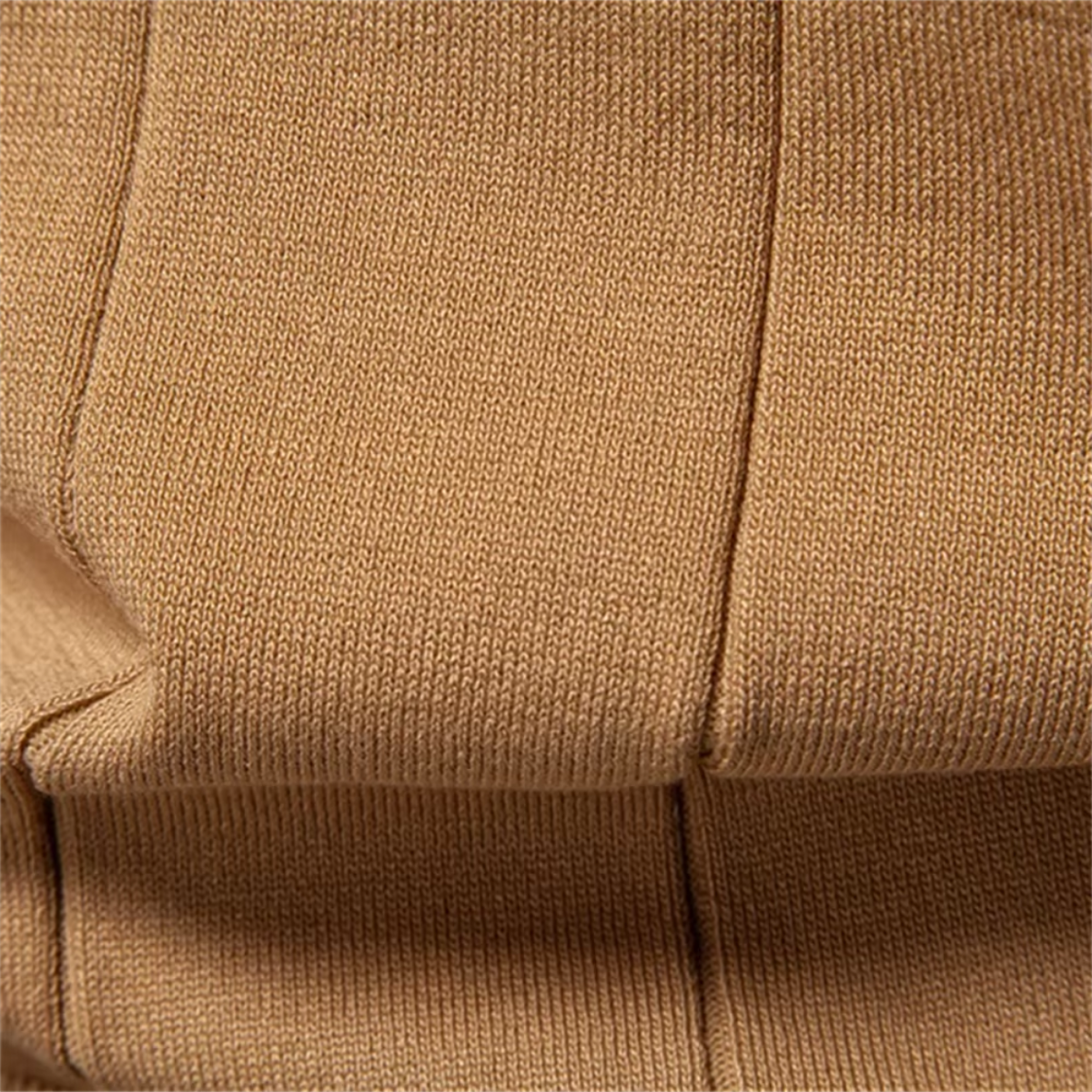 Men's Quarter-Zip Knit Polo Shirt with Stripe Cuffs