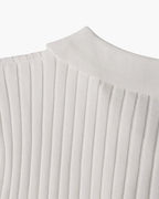 Men's Ribbed Short Sleeve Polo with Open Placket