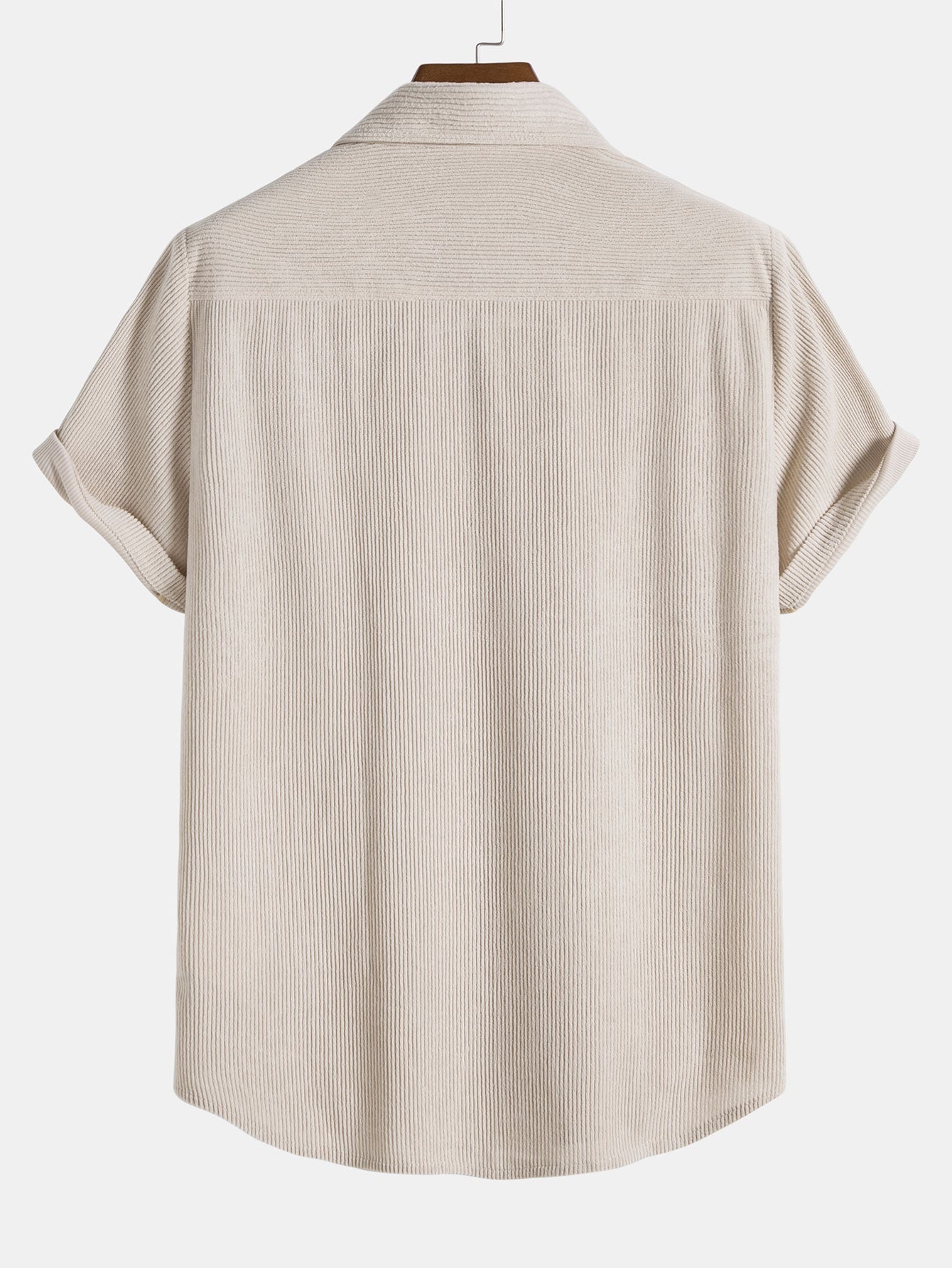 Men's Ribbed Texture Short Sleeve Shirt