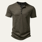 Men's Short Sleeve Henley Shirt
