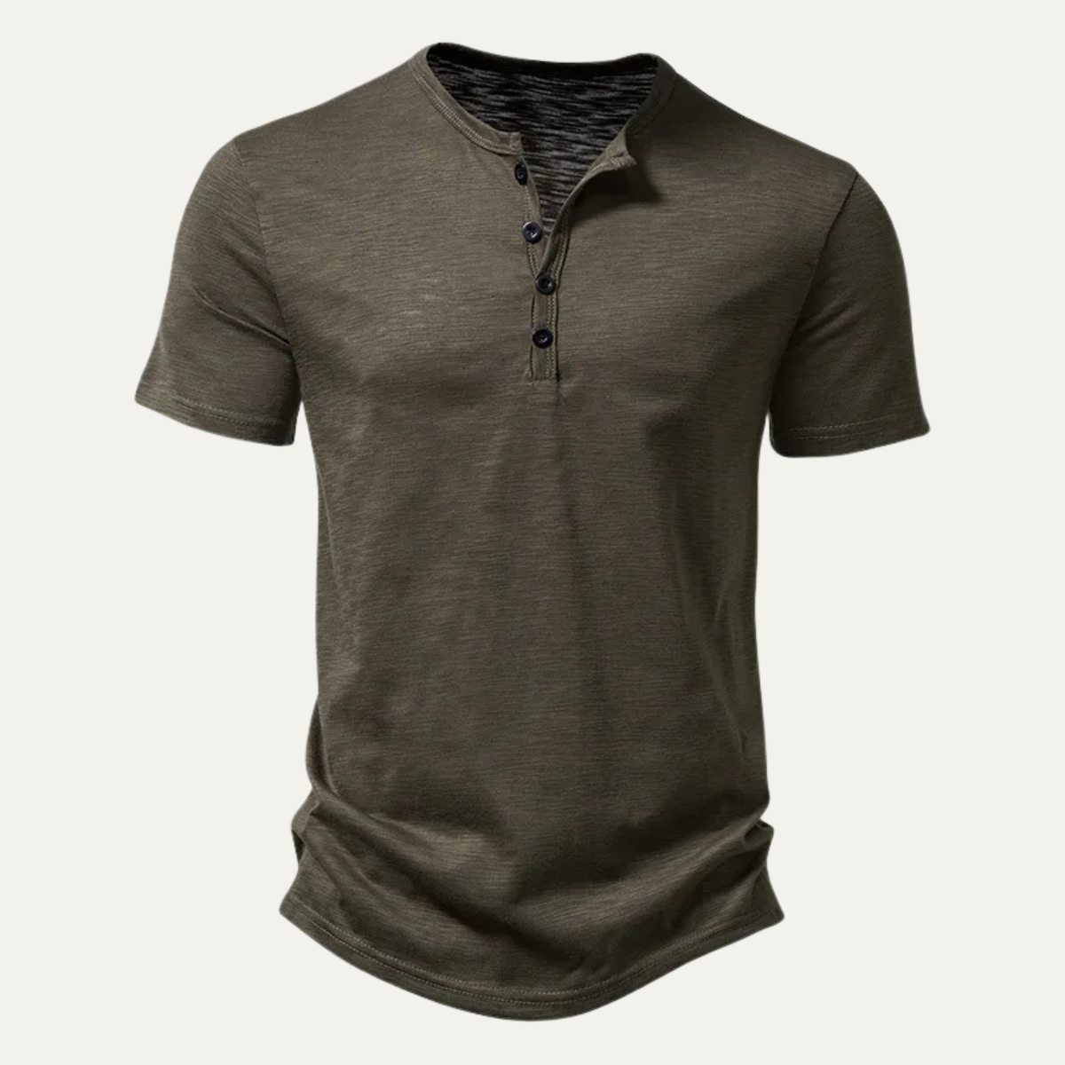 Men's Short Sleeve Henley Shirt