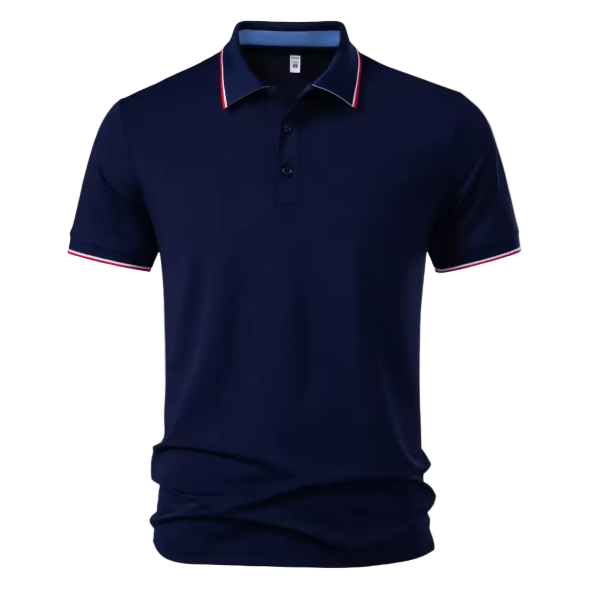 Men's Stripe-Tipped Polo Shirt