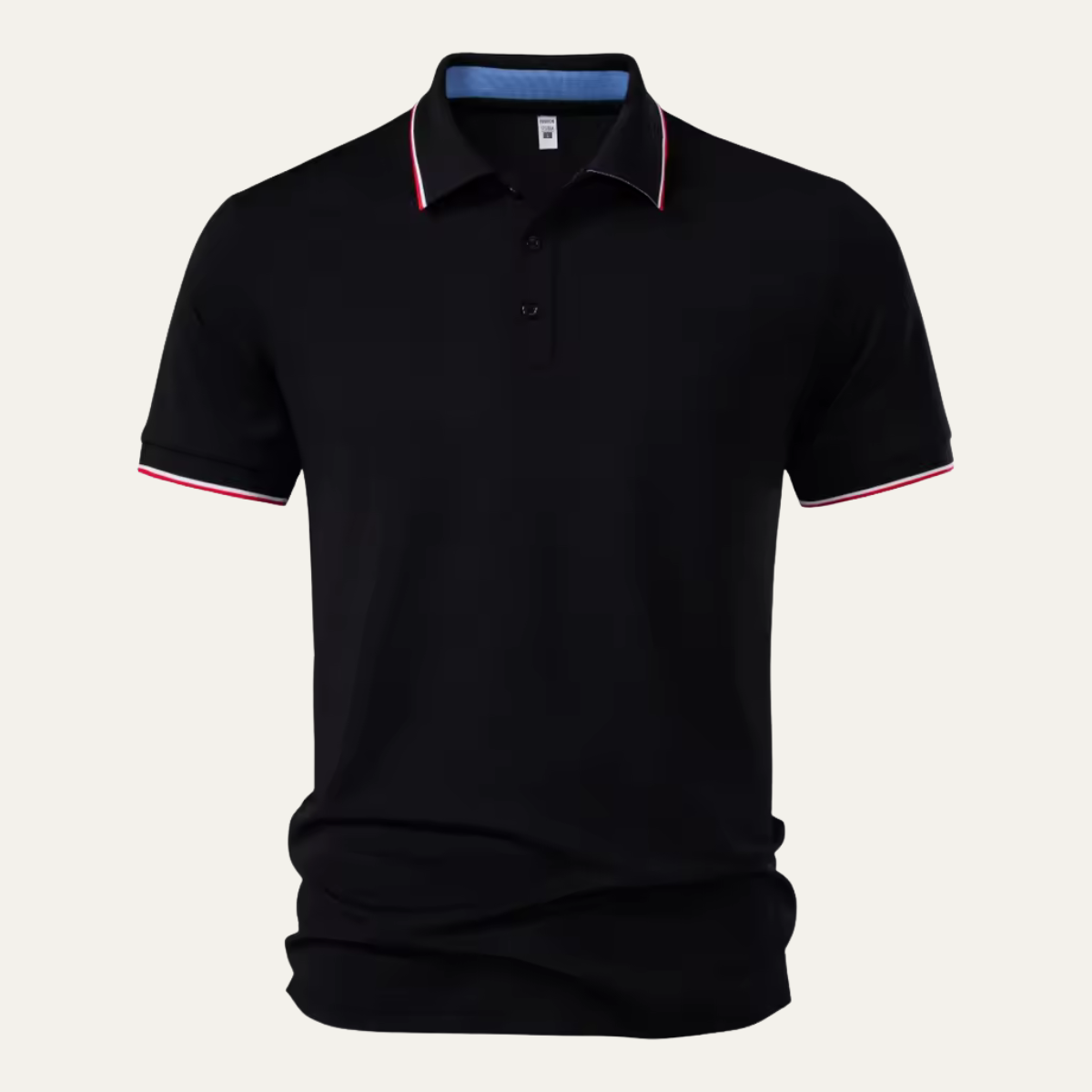 Men's Stripe-Tipped Polo Shirt