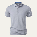 Men's Stripe-Tipped Polo Shirt