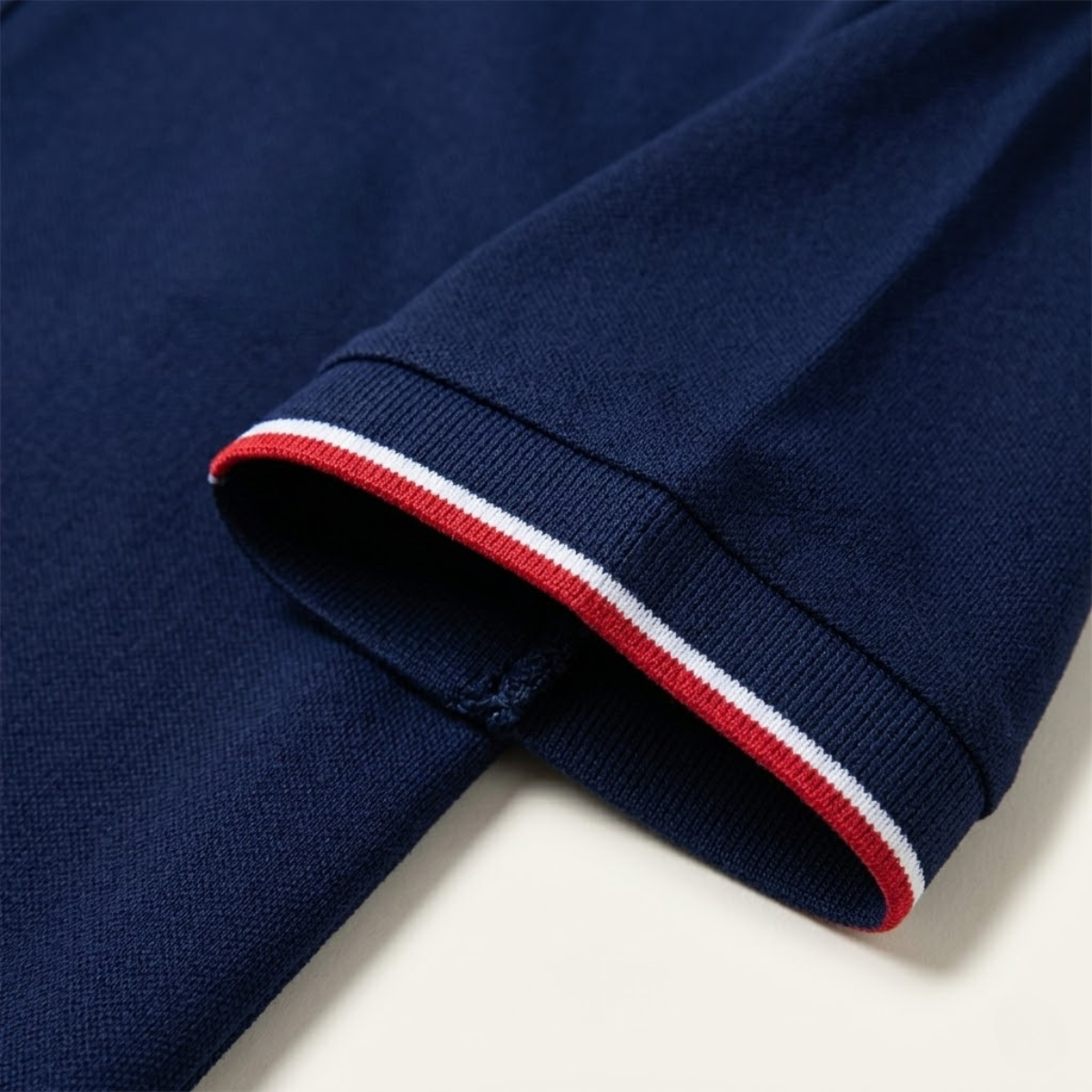 Men's Stripe-Tipped Polo Shirt