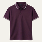 Men's Tipped Collar Polo Shirt