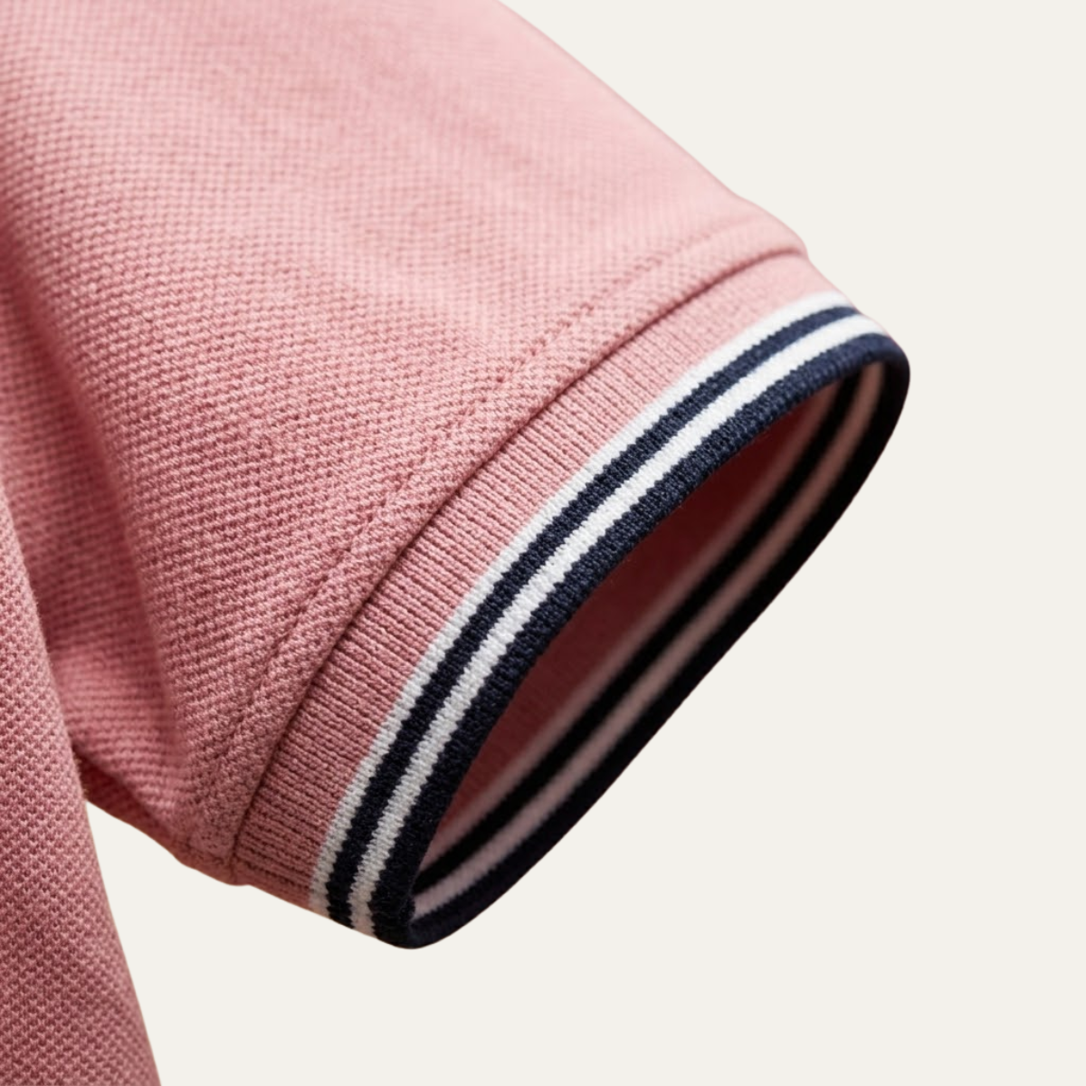 Men's Tipped Collar Polo Shirt