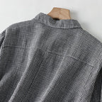 Women's Plaid Short-Sleeve Midi Shirt Dress