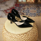 Women's Pointed Toe D'Orsay Kitten Heel Pump
