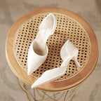 Women's Pointed Toe D'Orsay Kitten Heel Pump