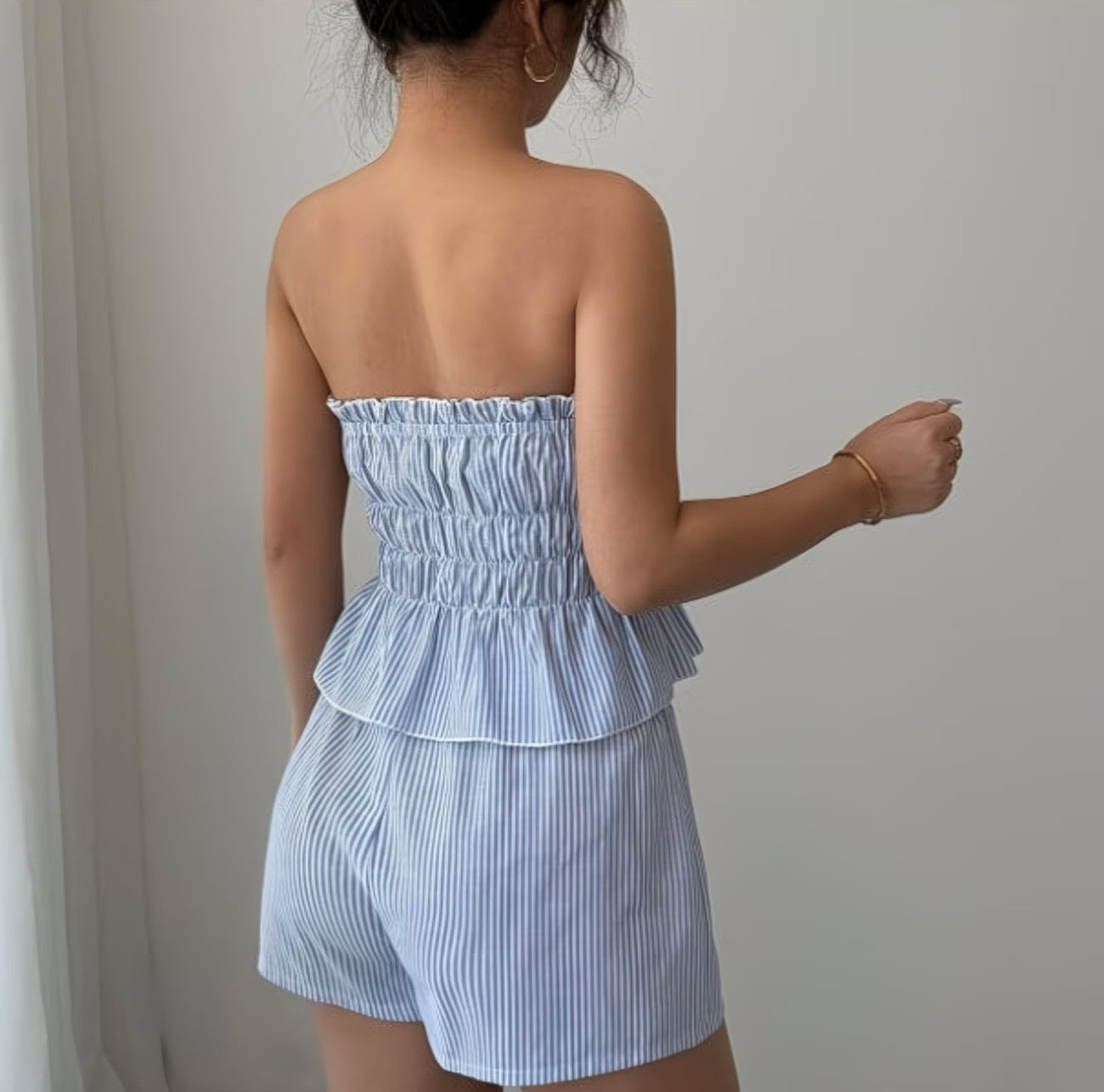 Women's Striped Two-Piece Set